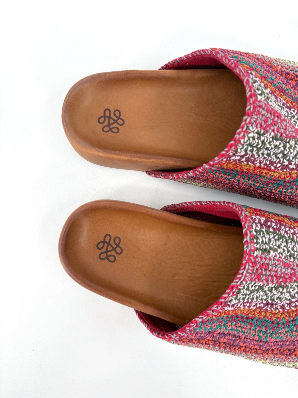 THE SAK Bolinas Boho Stripe Crochet Clogs in Sunset US 9 - Picture 10 of 15